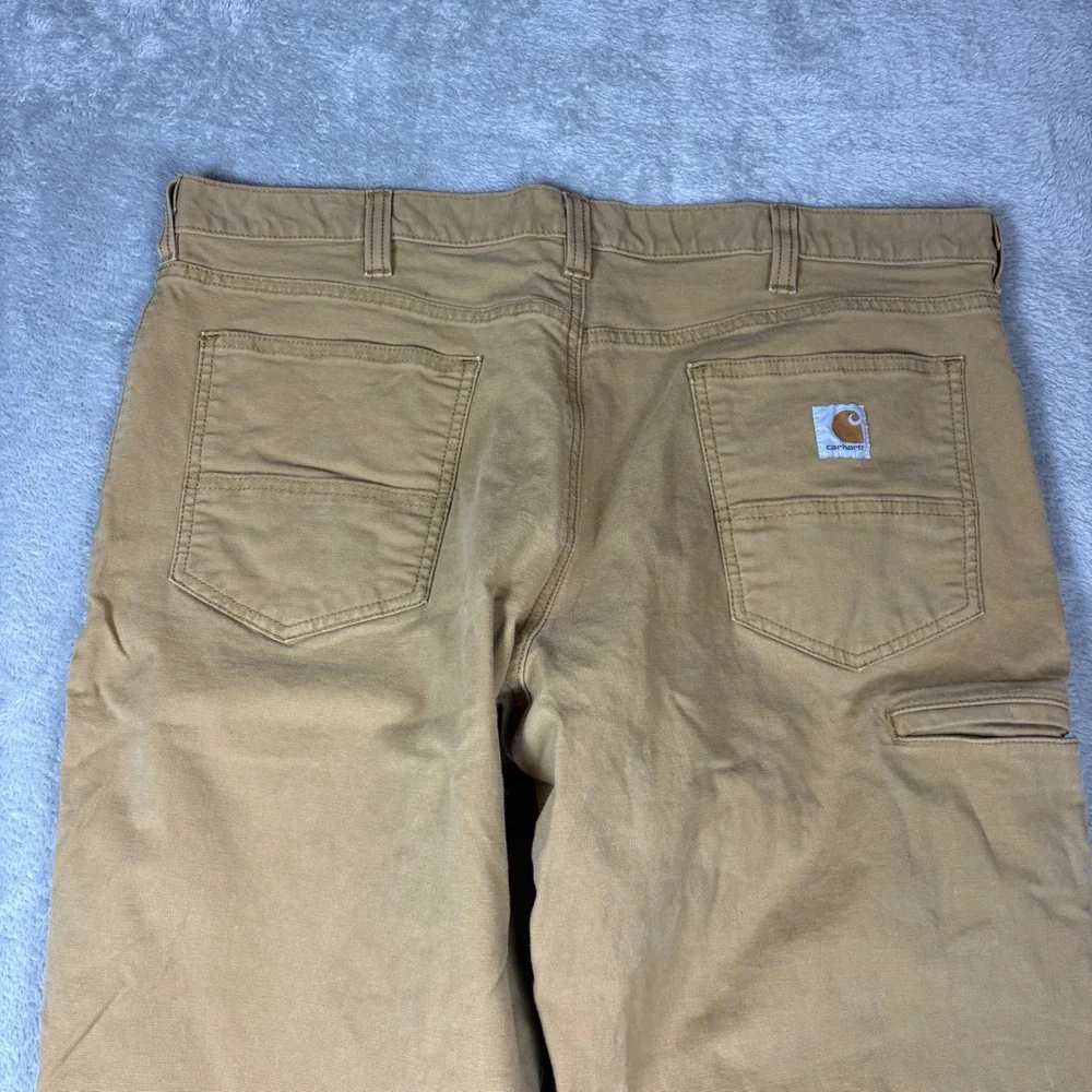 Carhartt Pants Mens 40x30 Relaxed Fit Canvas Work Utility Khaki Tan Brown